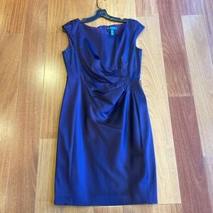 Ralph Lauren cocktail dress eggplant/plum color